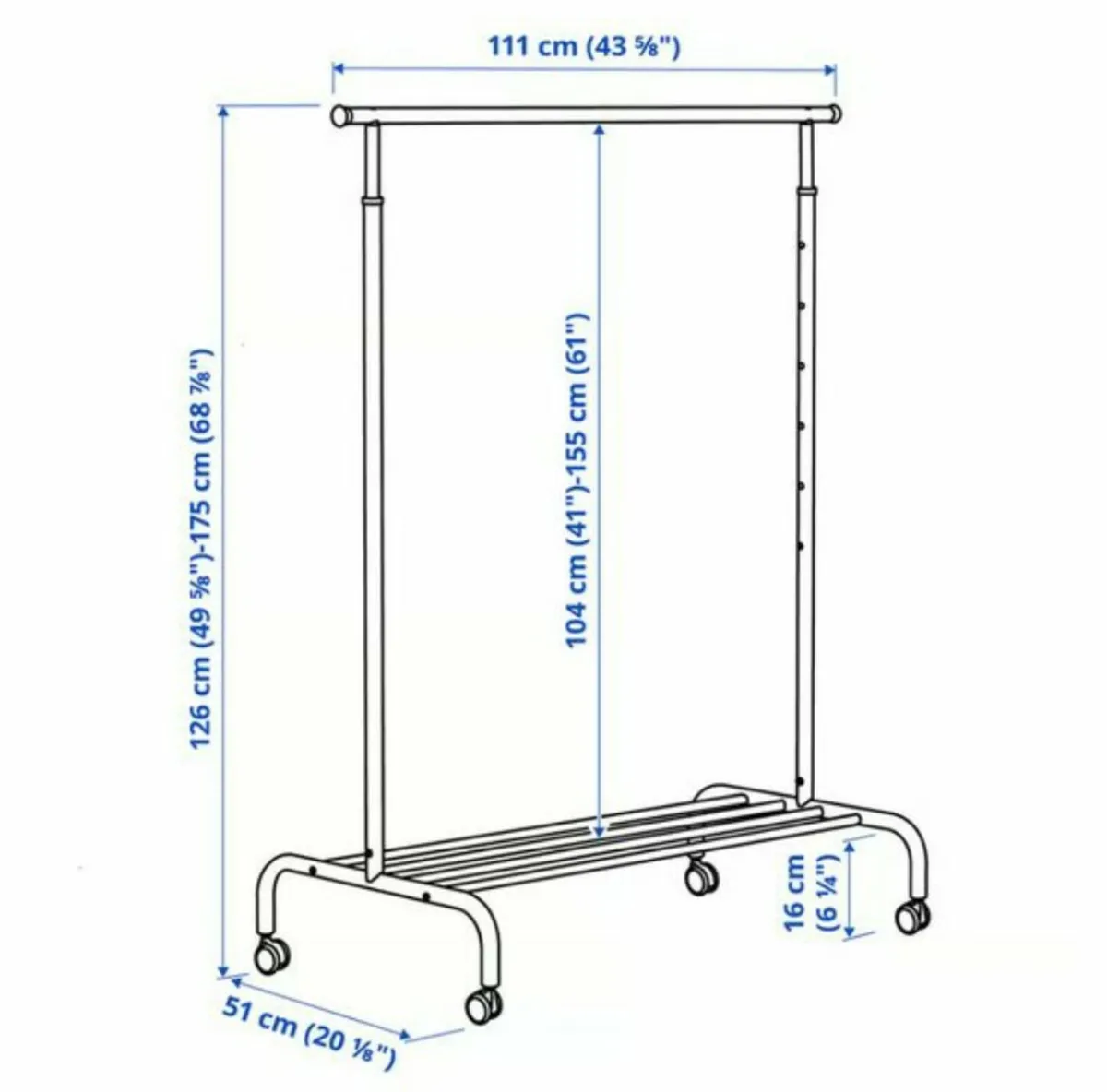 IKEA Clothes Rack - Image 3