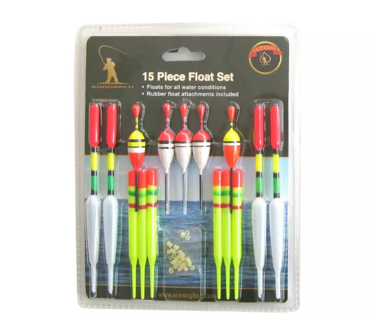 Fishing Tackle Set 15 Floats 90 Hooks Shot Weights - Image 2