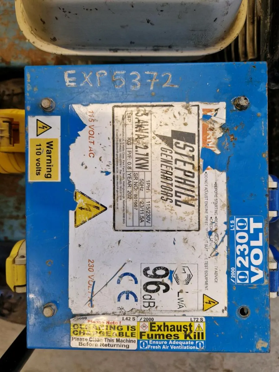 3.4 Kva Stephill 110v/220v - Image 1