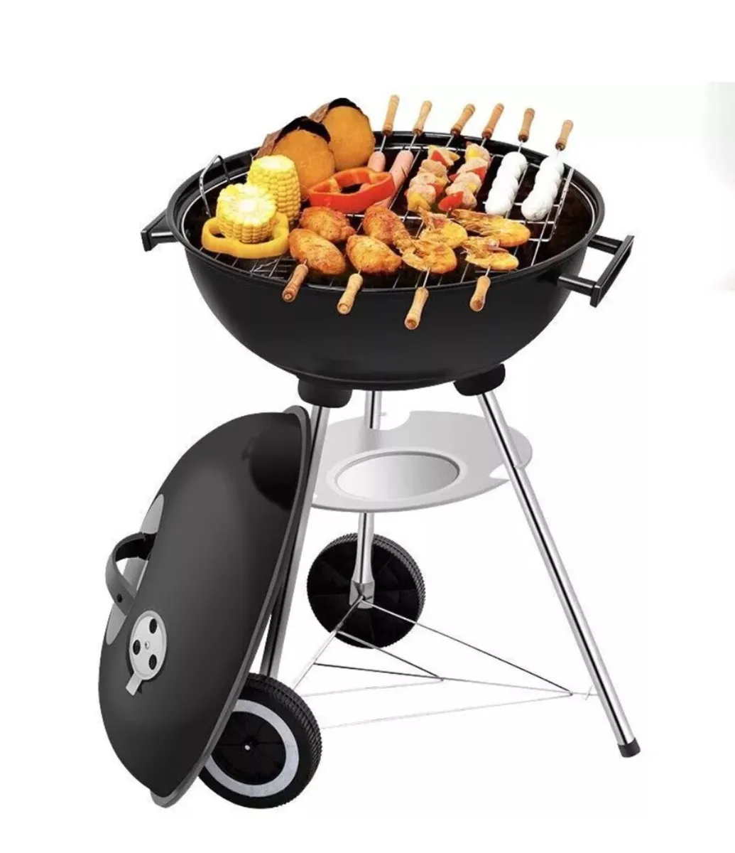 Portable Round Kettle Charcoal Barbeque BBQ NEW - Image 1