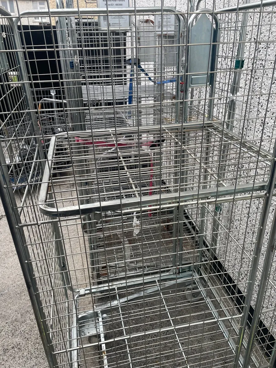 3 Cage Trolleys - Image 2