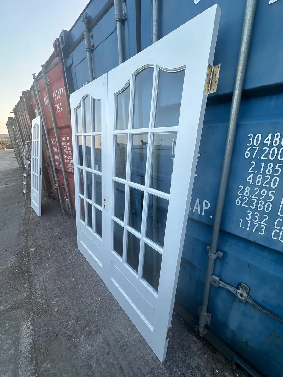 Set of double doors 32 x 80” each solid wood - Image 2