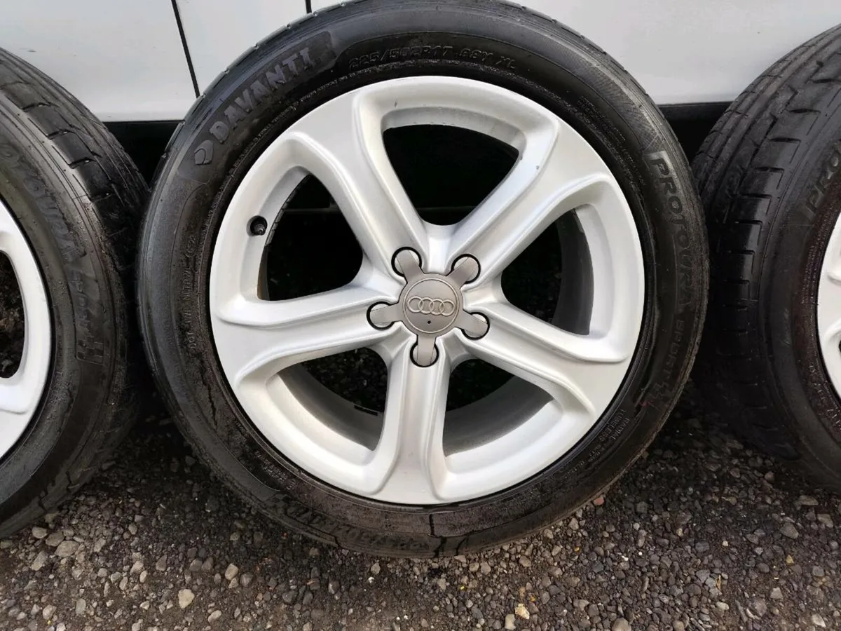 17" Audi alloys with tyres like new - Image 3