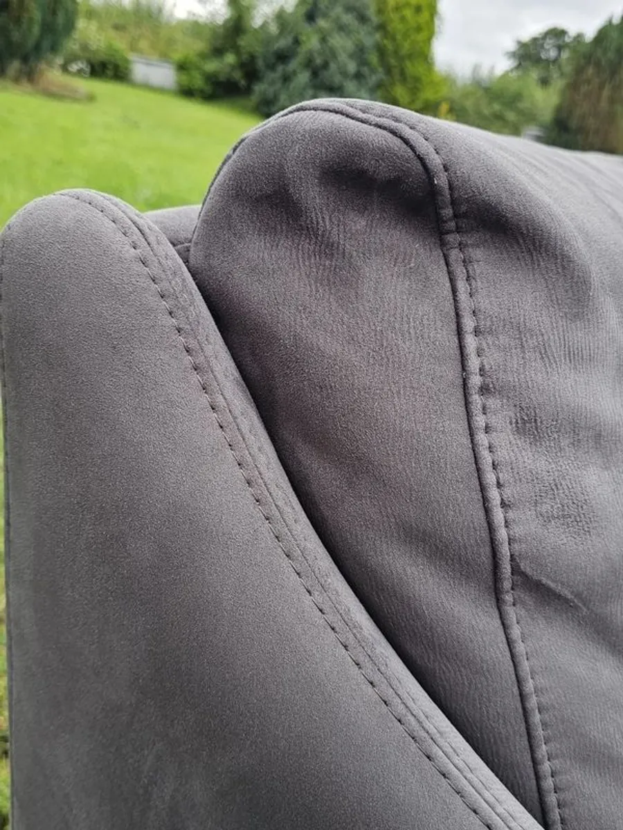 3 piece suede suite 3+1+1 - Image 2