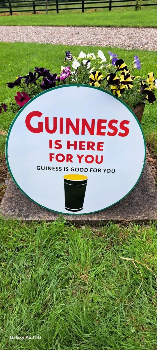 Large Guinness  enamel sign