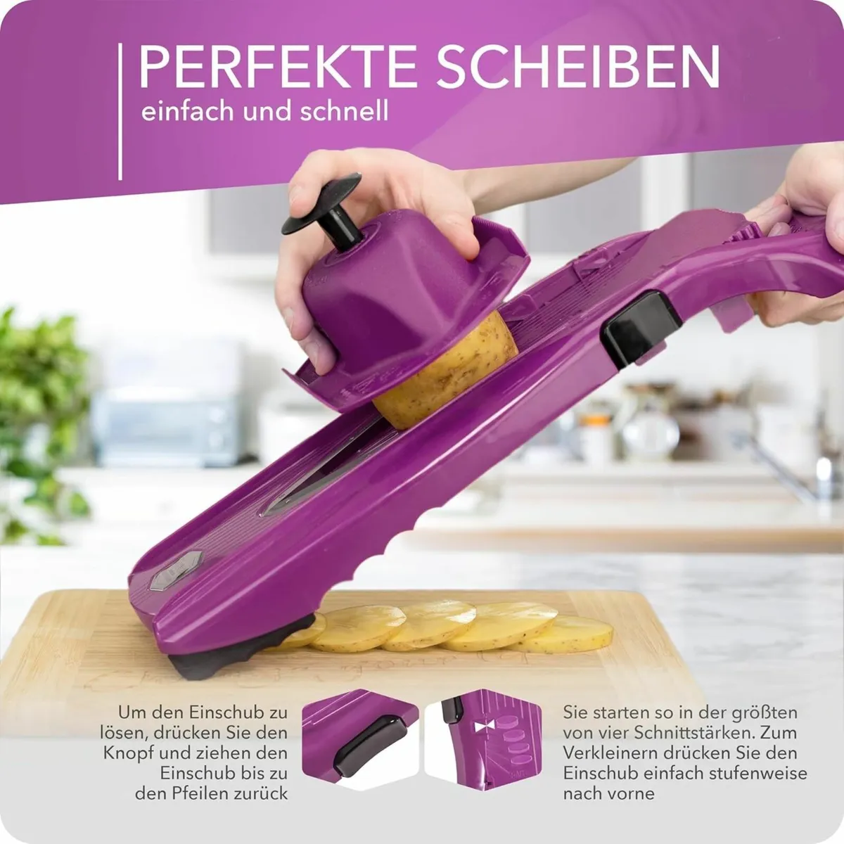 Vegetable Slicer Base Set V Slicer for Slices - Image 3