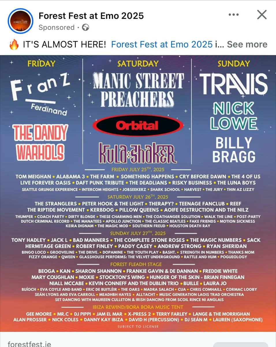 Forest Fest..campervan Ticket