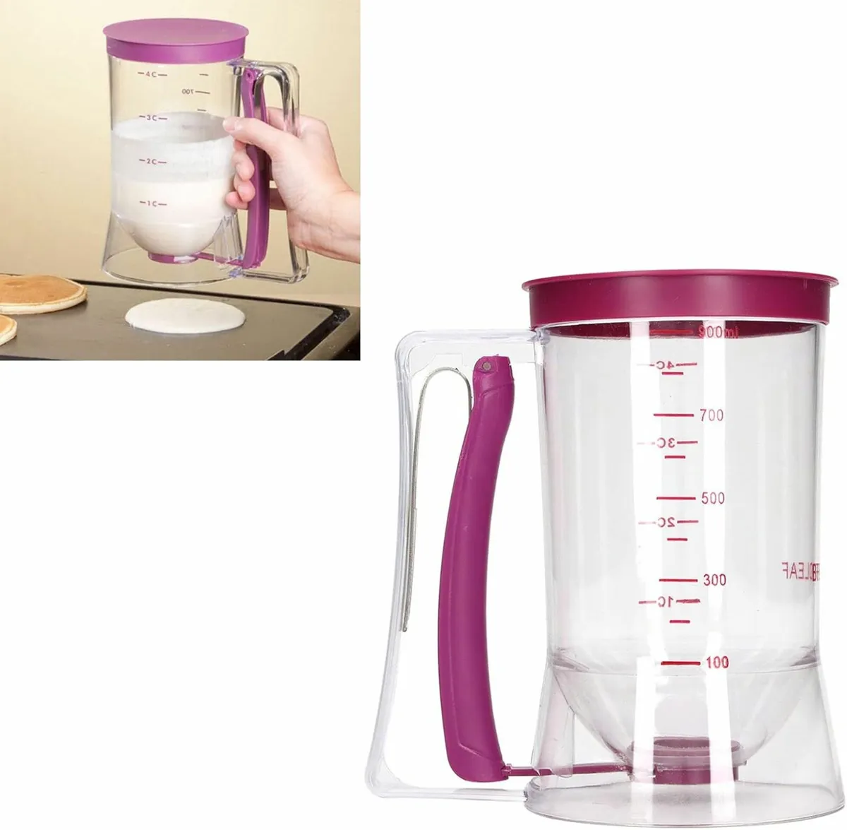 Dispenser Dough Scoop 900ml Batter Cupcake Maker - Image 3