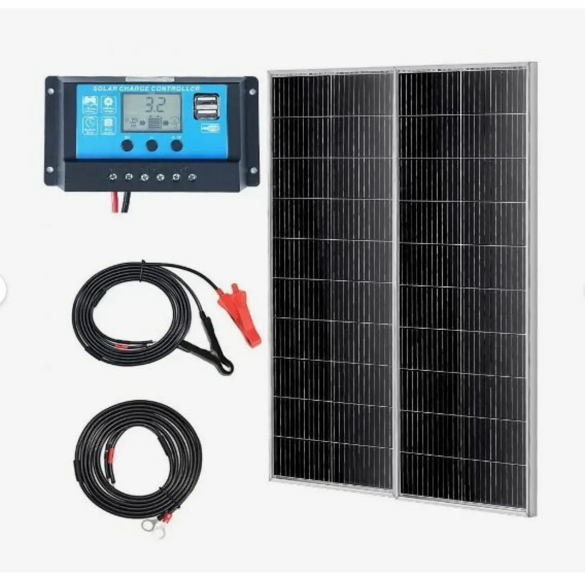 200W Monocrystalline Solar Panel Kit 2PCS Solar - Image 1