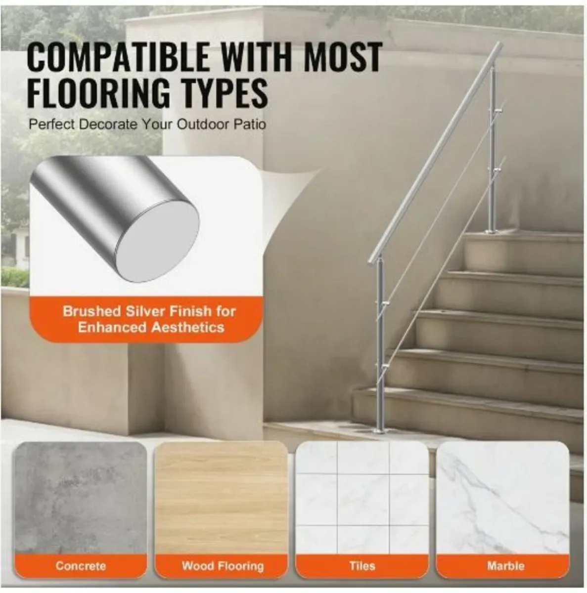 70.9in Handrails for Outdoor - Image 4