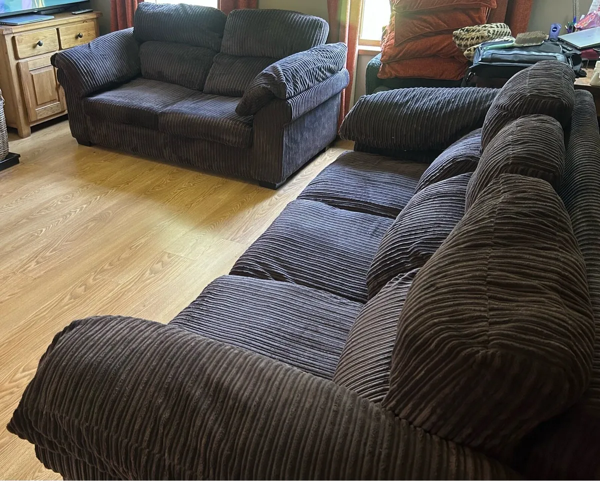 4 Seater and 3 Seater Sofa (Sofa Bed) - Image 1