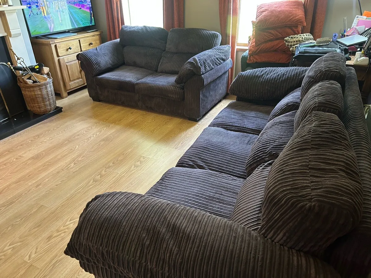 4 Seater and 3 Seater Sofa (Sofa Bed) - Image 3