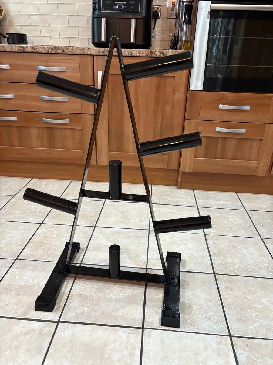 OLYMPIC WEIGHT STAND, 7 PLATE HOLDER. - Image 1