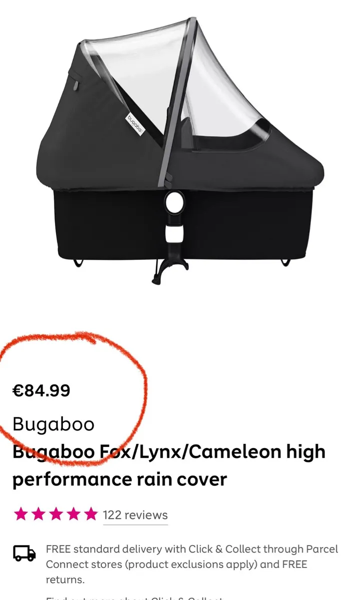 bugaboo high-performance rain cover in swords - Image 1