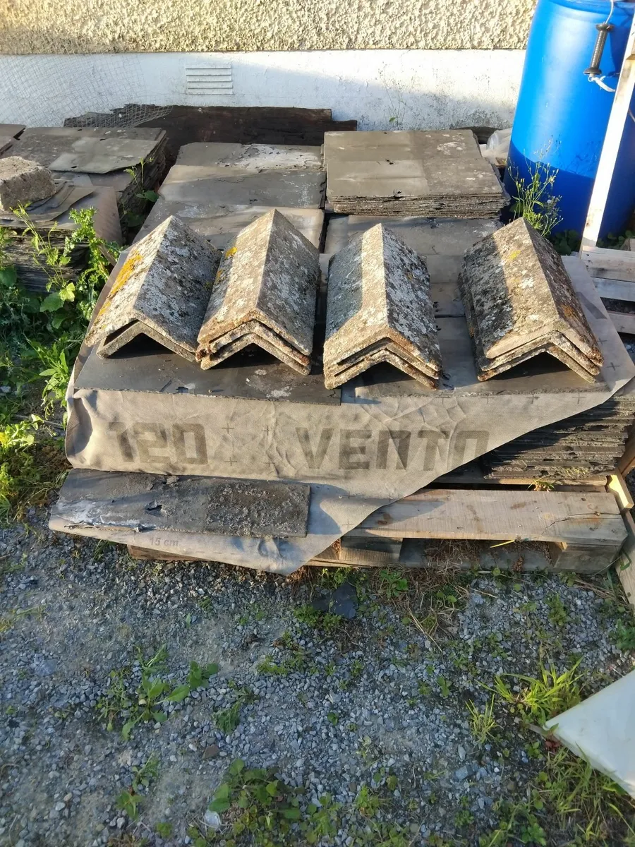 Natural slates , ridge Tiles