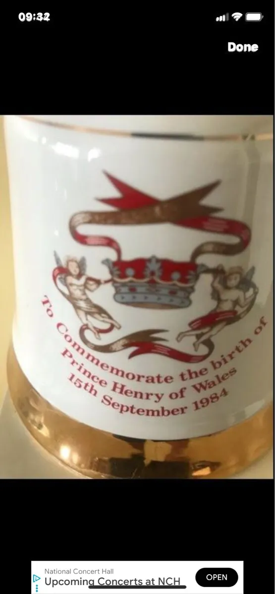 Vintage Prince Harry/ Bell’s Commemorative Decante - Image 1