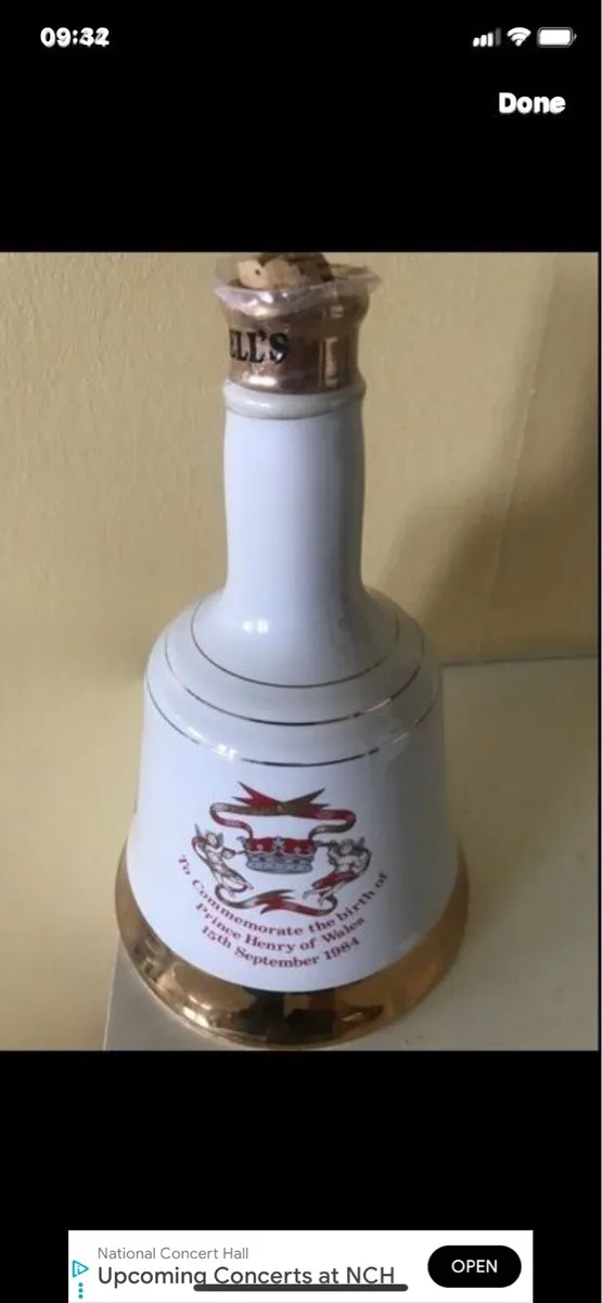 Vintage Prince Harry/ Bell’s Commemorative Decante - Image 2