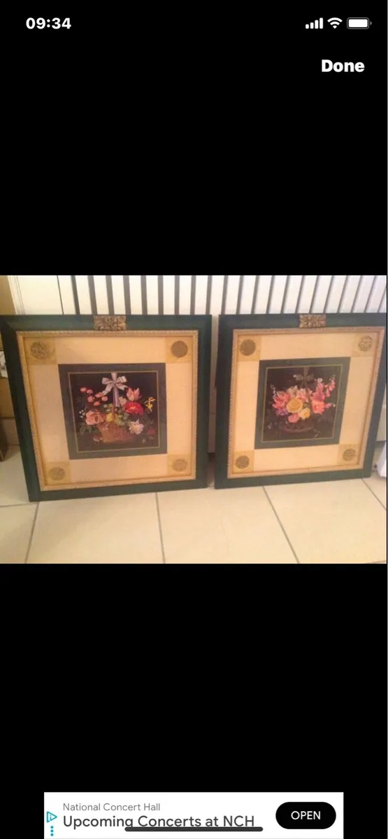 3D Framed Floral Prints Set - Image 1