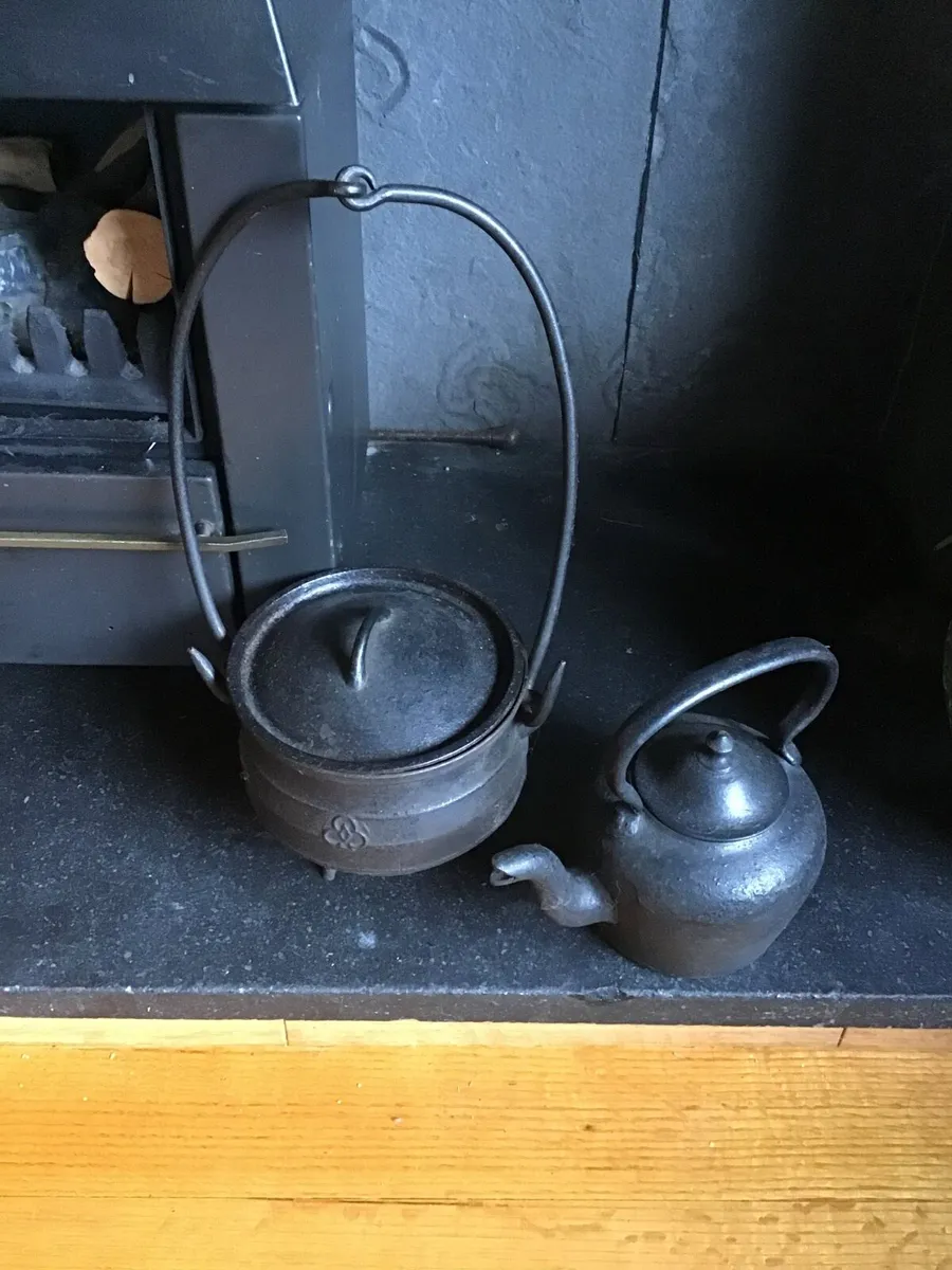 Traditional Cast Iron Pot and Kettle - Image 4
