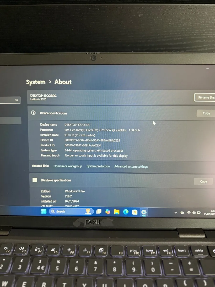 Dell Latitude 7320 Laptop i5/16GB/2256SSD/FHD - Image 3