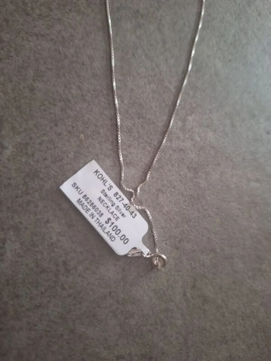 sterling silver necklace 18 inch - Image 4