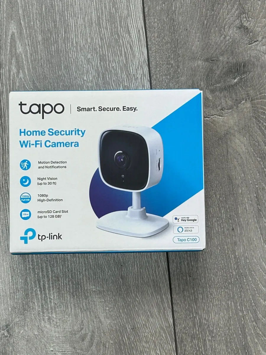 TP-Link Tapo C100 Indoor Wi-Fi Camera – Brand New - Image 2