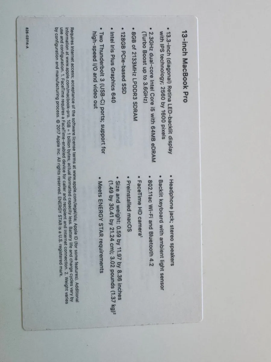 As New 13" Apple MacBook Pro 8GB / 128GB (Boxed) - Image 2