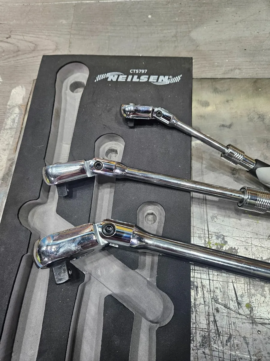 3pc swivel head extendable ratchets - Image 2
