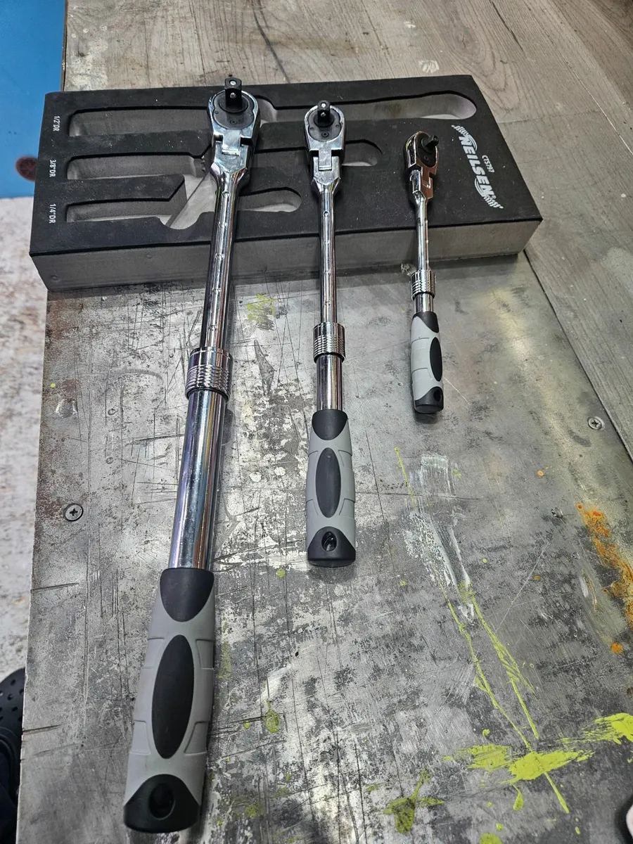 3pc swivel head extendable ratchets - Image 4