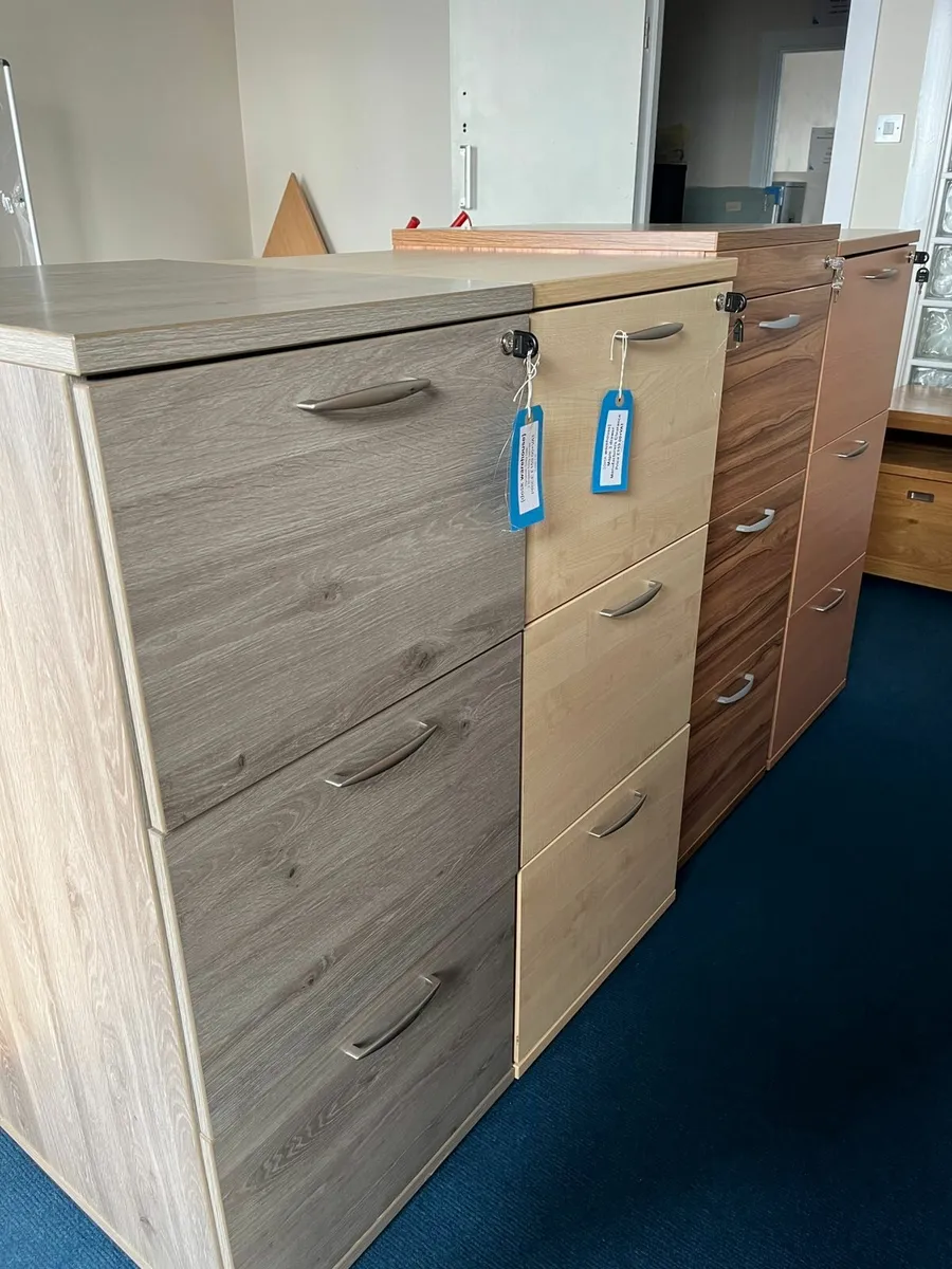 Clearance Wooden Filing Cabinets - from £100.00+VA - Image 4