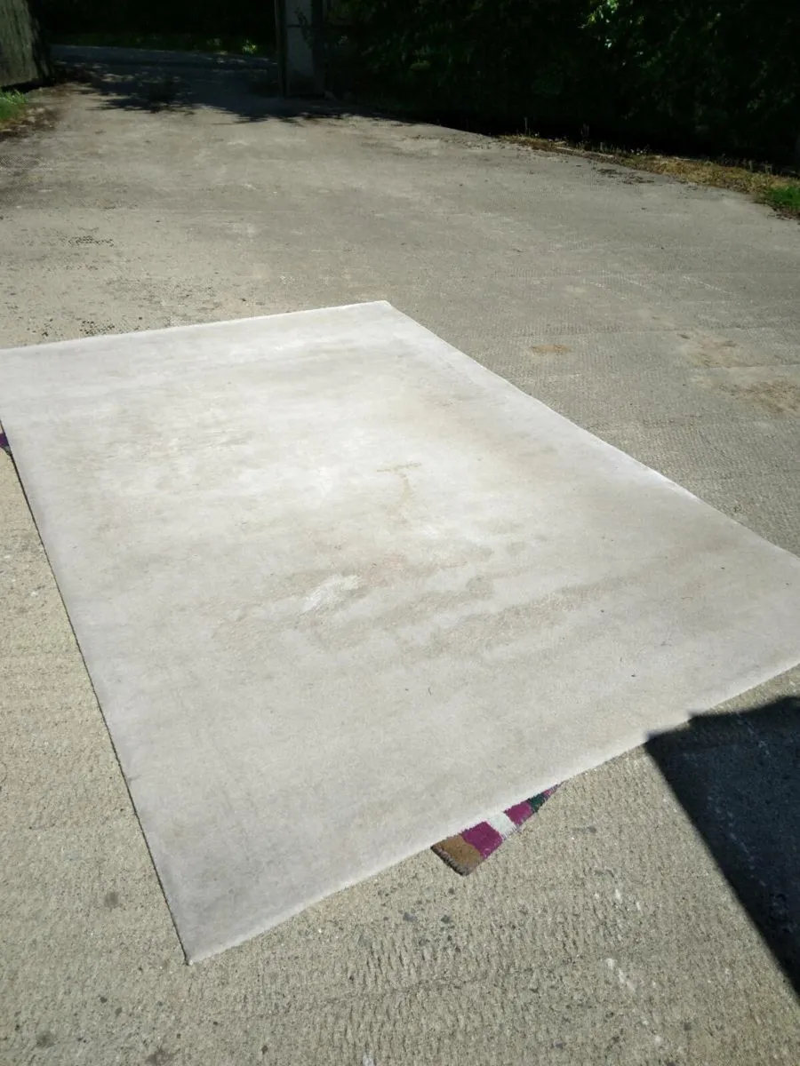 Multi Colour Wool Rug and cream rug - Image 2
