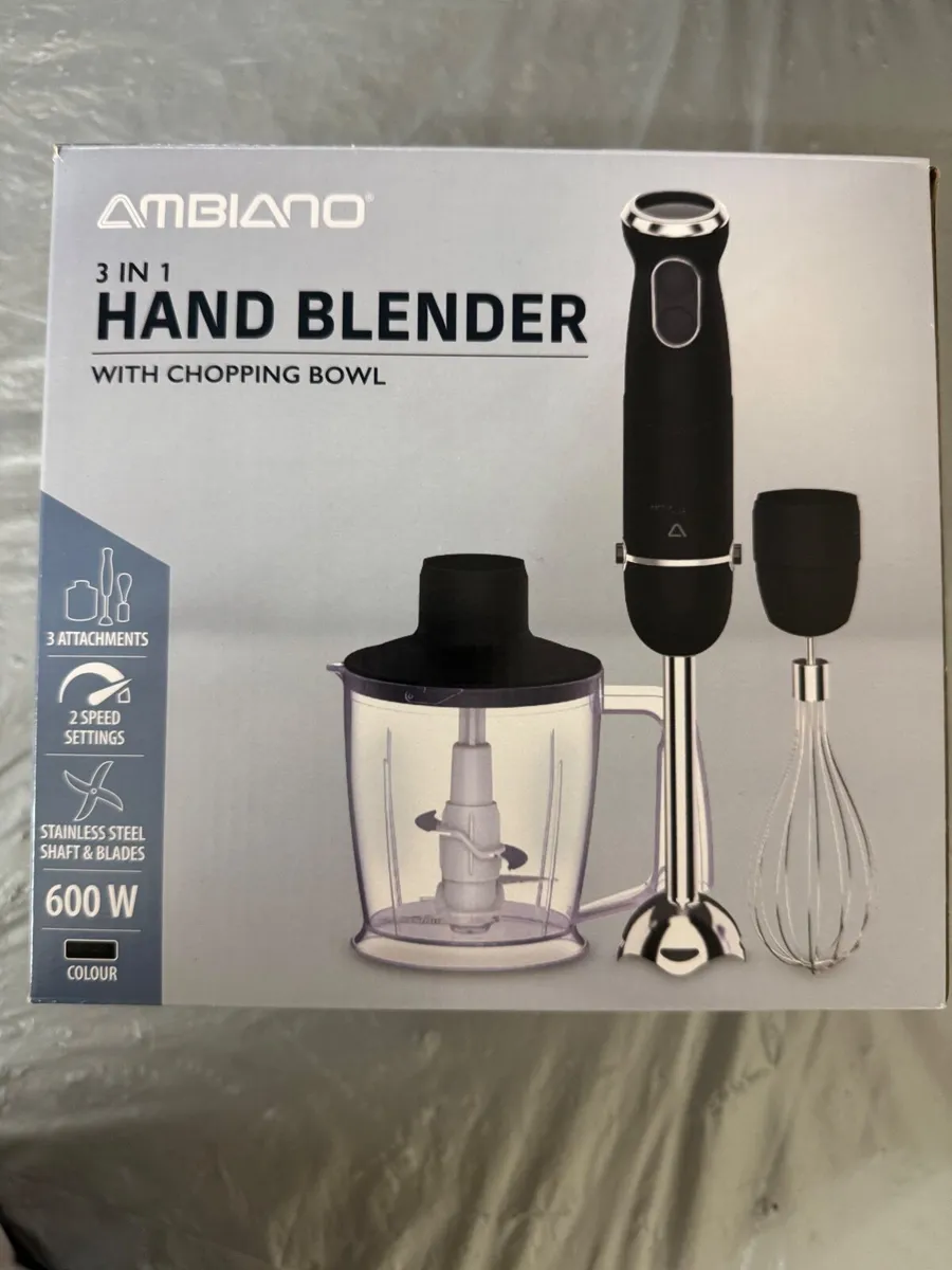 3-in-1 Hand Blender Set with Chopping Bowl - Image 2