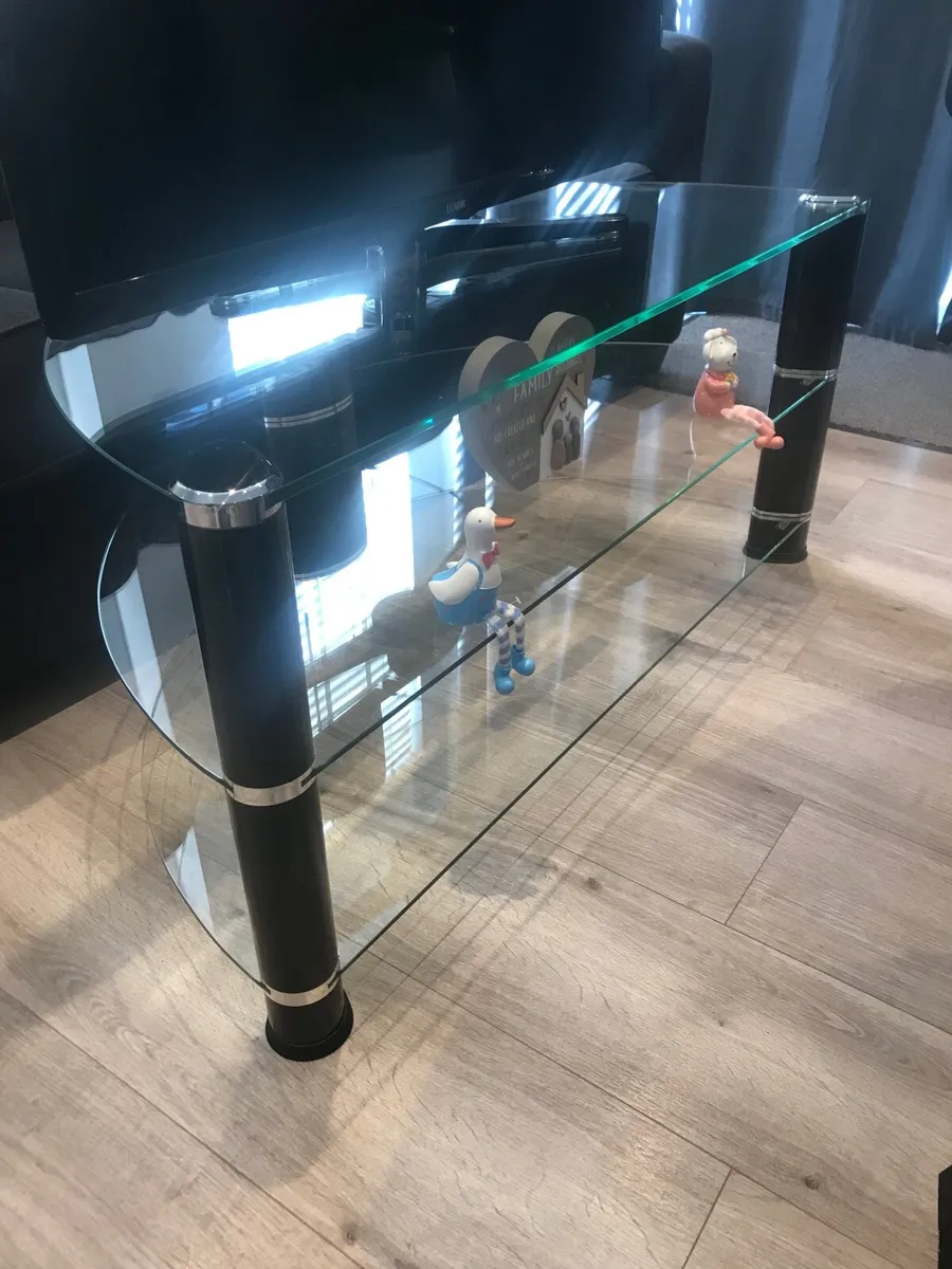 Glass corner TV unit - Image 2