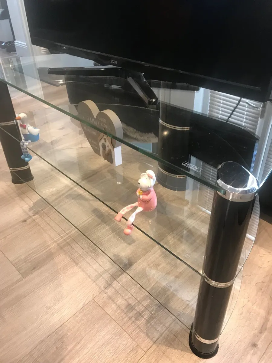 Glass corner TV unit - Image 3