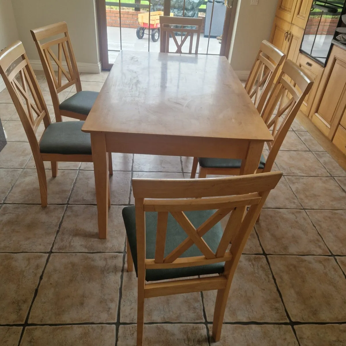 Solid Wood table & Chairs - Image 1