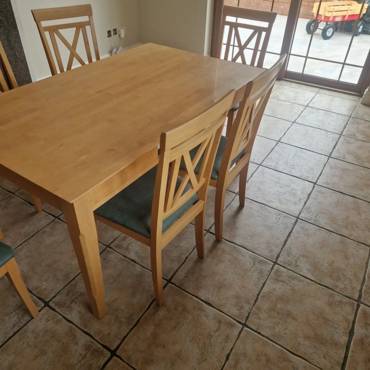 Solid Wood table & Chairs - Image 2