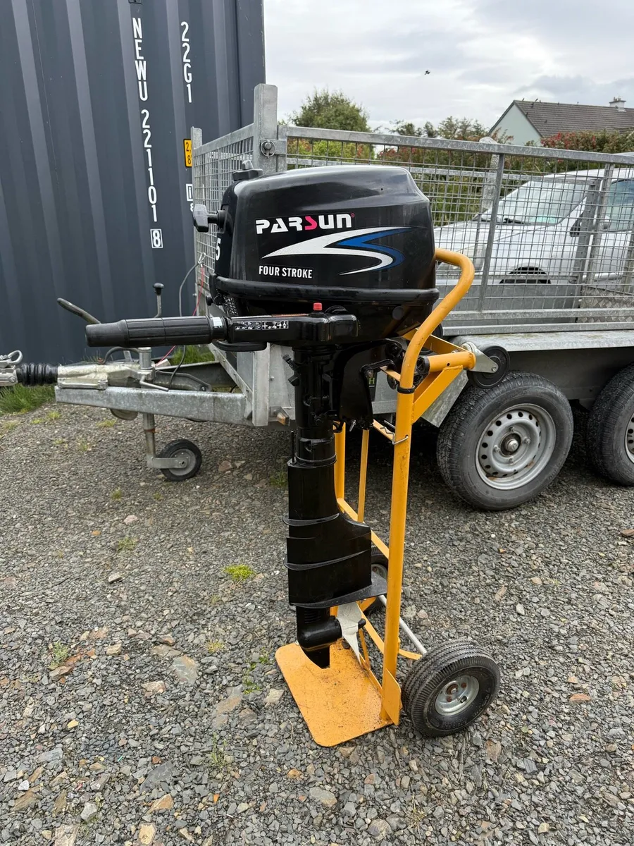 Parsun 5hp outboard longshaft(only 1/2 hour use) - Image 2