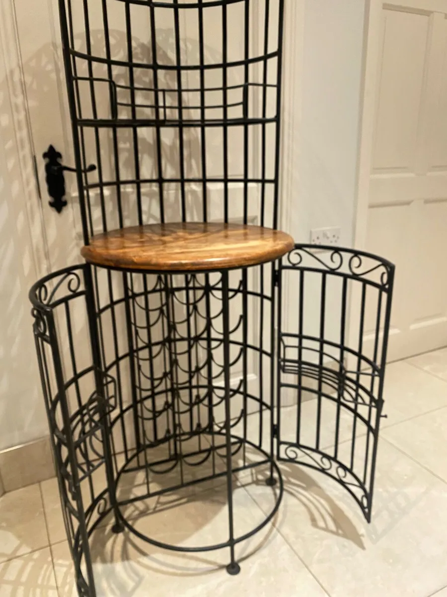 Wine Rack wrought iron - Image 1