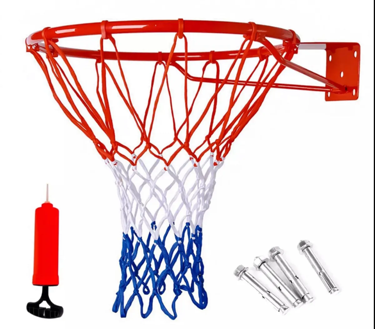 45cm Standard Wall Mounted Basketball Hoop & Net - Image 1