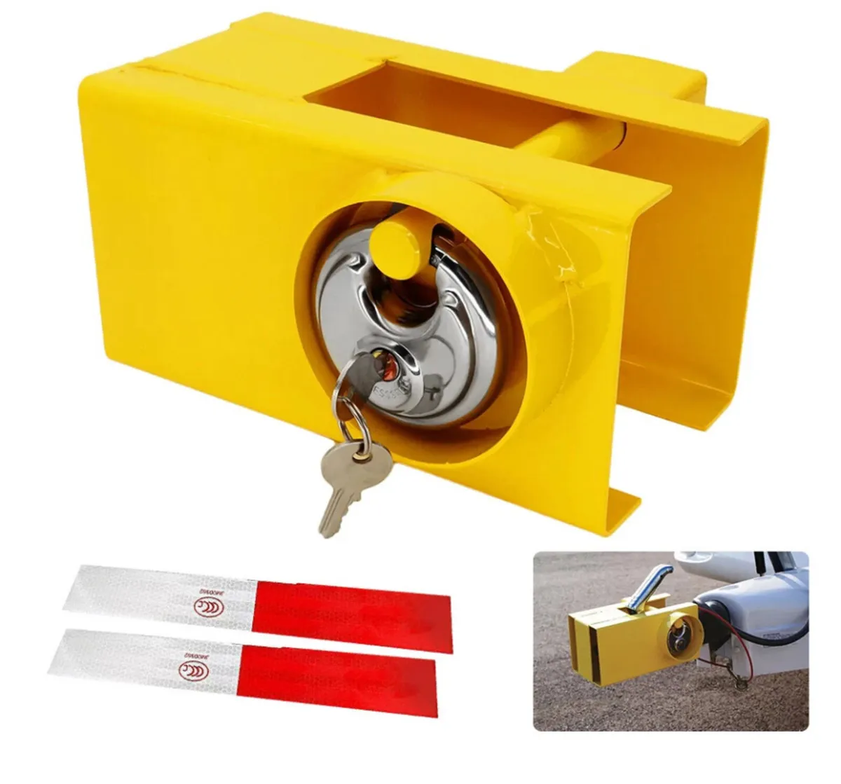 Coupling Hitch Lock Trailer Caravan Padlock - Image 1