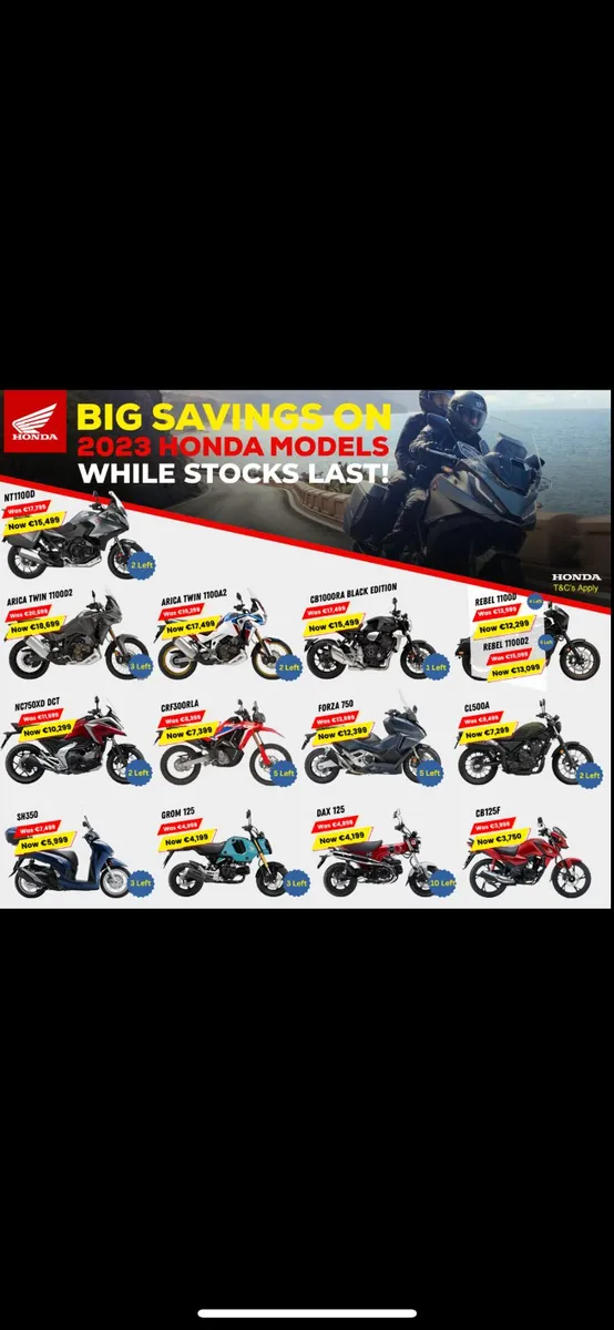 Honda’s Latest Special Offer @ Doherty Motorcycles - Image 1