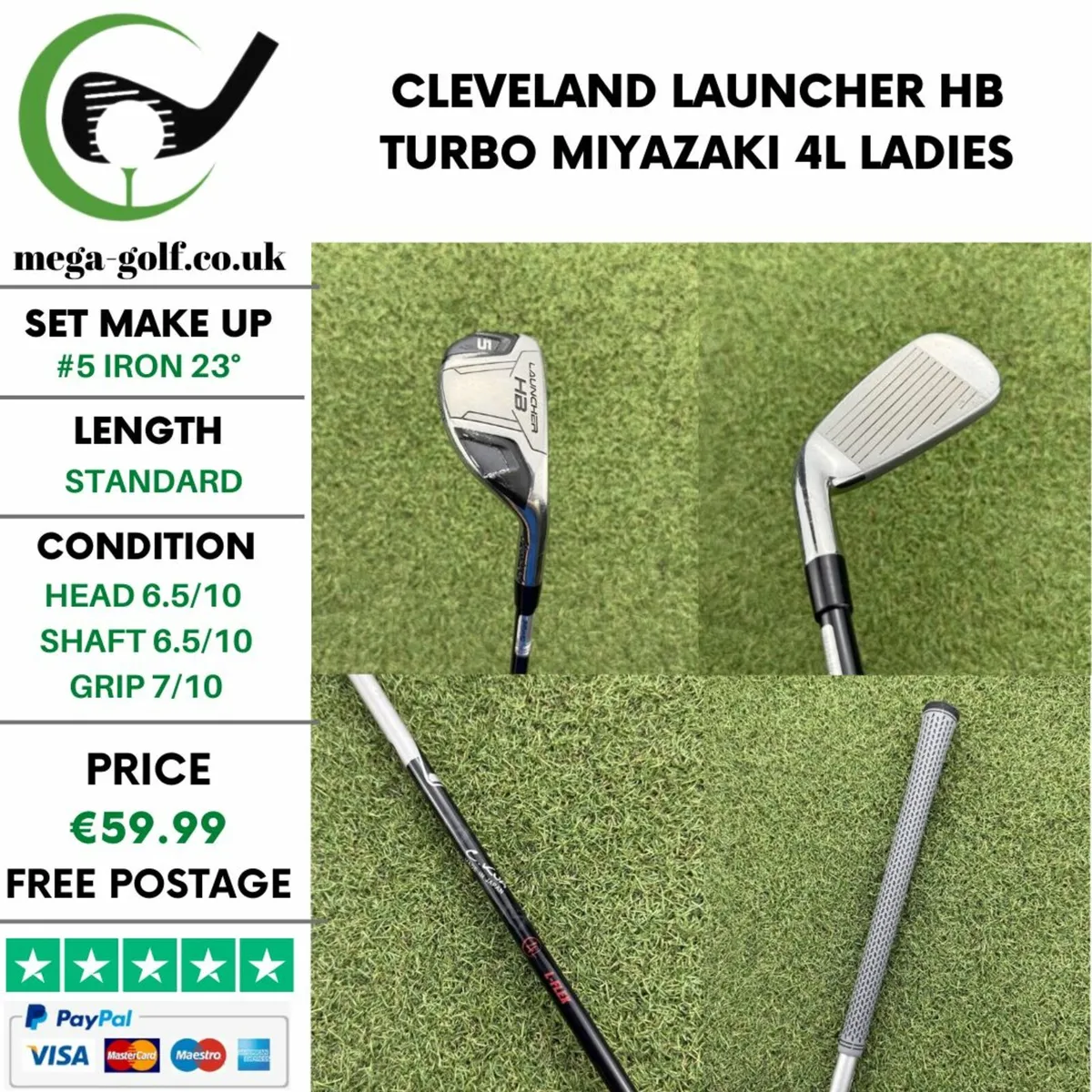 CLEVELAND LAUNCHER HB TURBO #5 IRON 23° / LADIES - Image 1