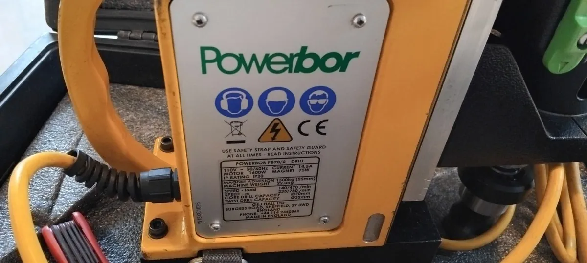 Powerbor PB70/2 Magnetic Drill 110V - Image 4