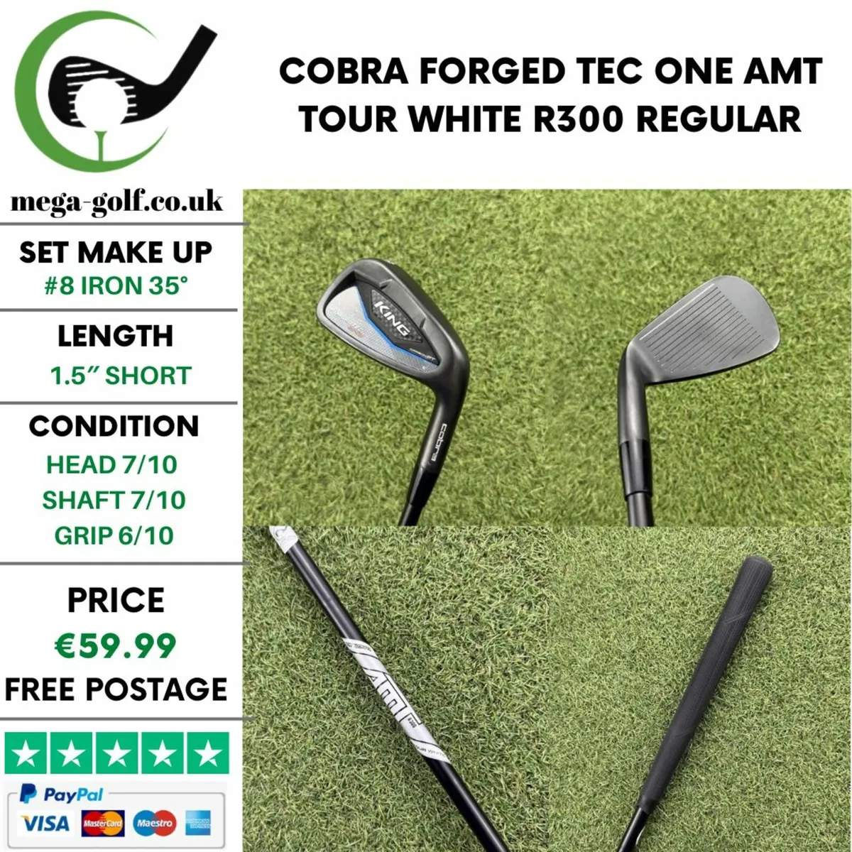 COBRA FORGED TEC ONE #8 IRON 35° / REGULAR - Image 1