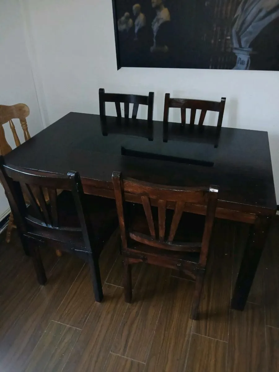 Kitchen dining table and chairs - Image 4