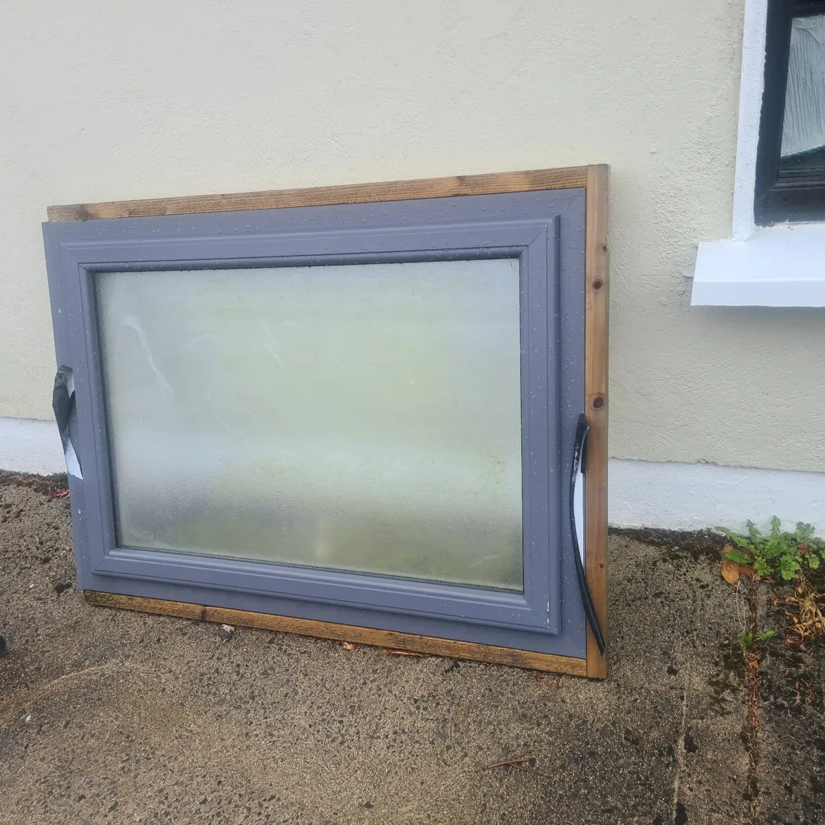 Frosted window anthracite grey - Image 1