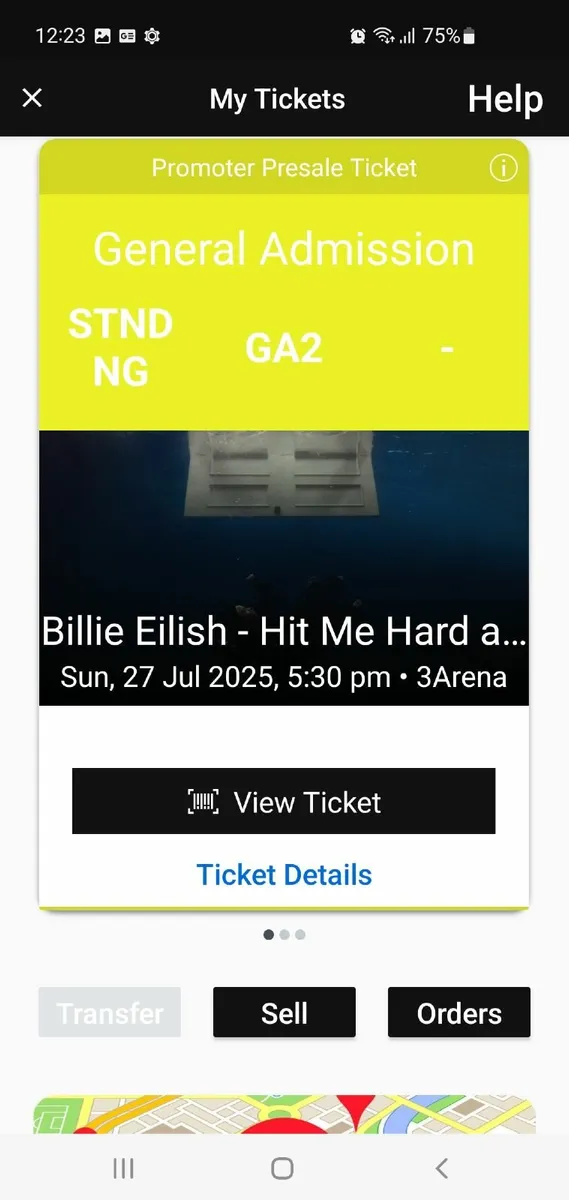 Billie Eilish Ticket