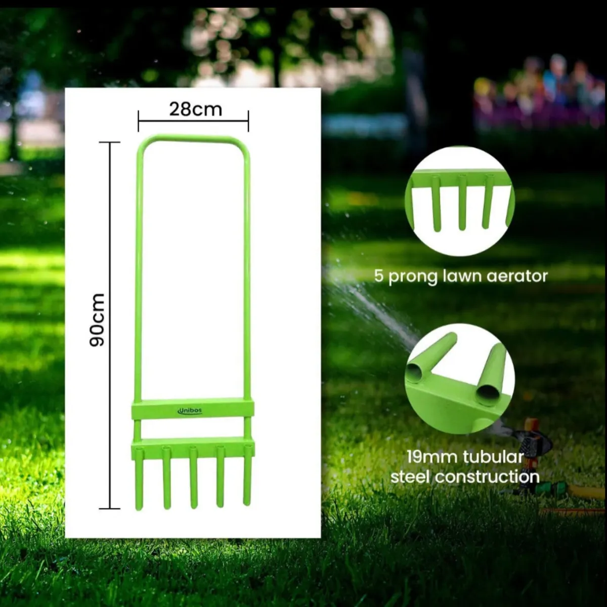 Professional 5 Prong Grass Lawn Aerator NEW - Image 2