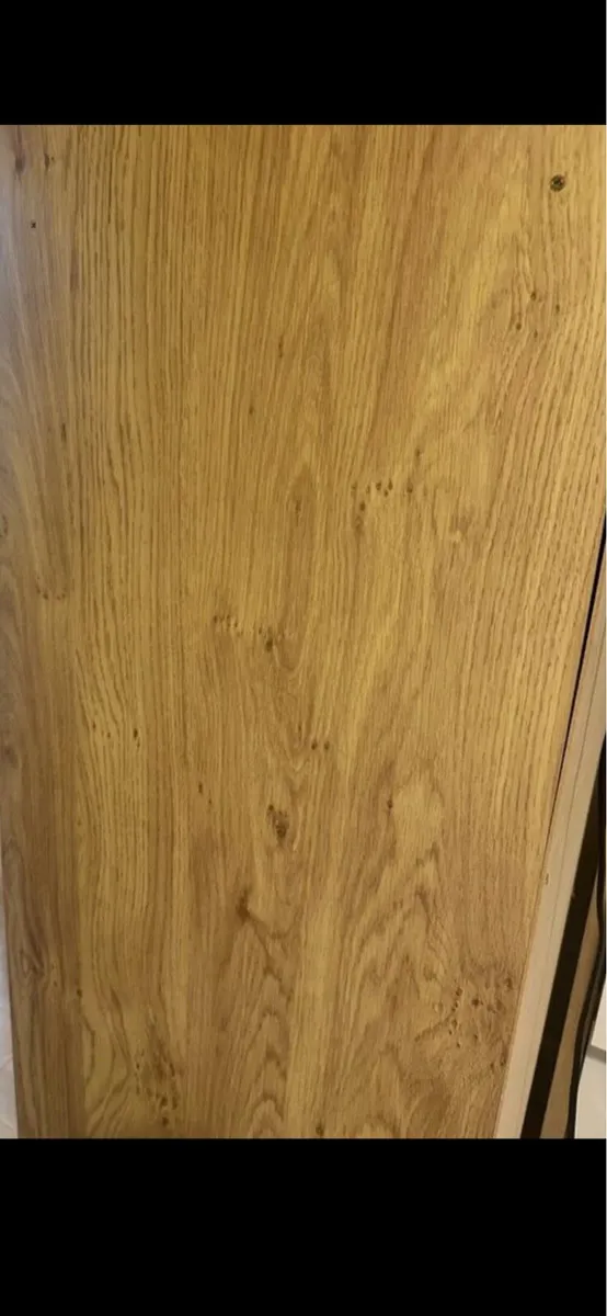 2 Door Wardrobe - White High Gloss - Image 3