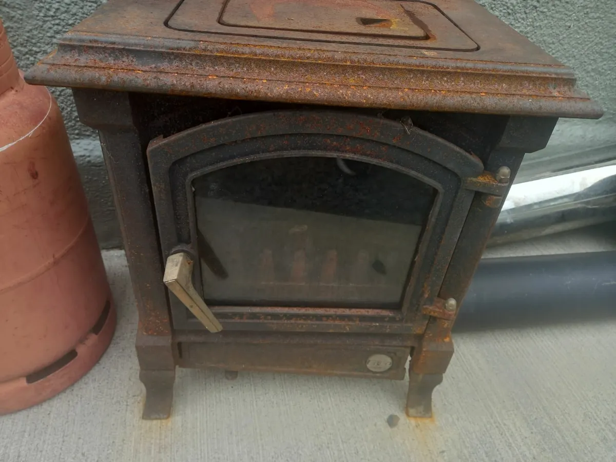 Wood burning stove and flue - Image 1